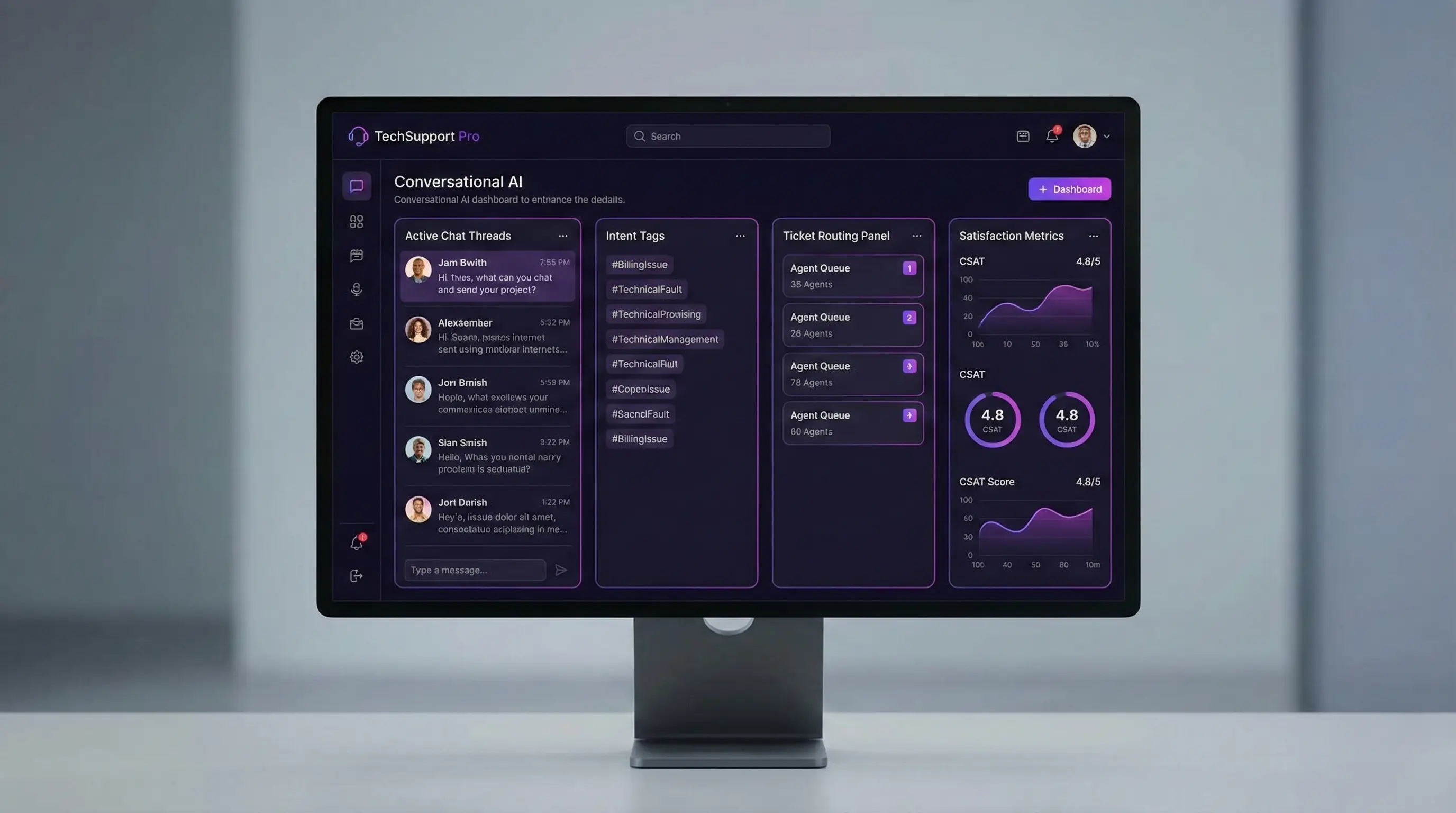 AI Customer Service Bot — TechSupport Pro