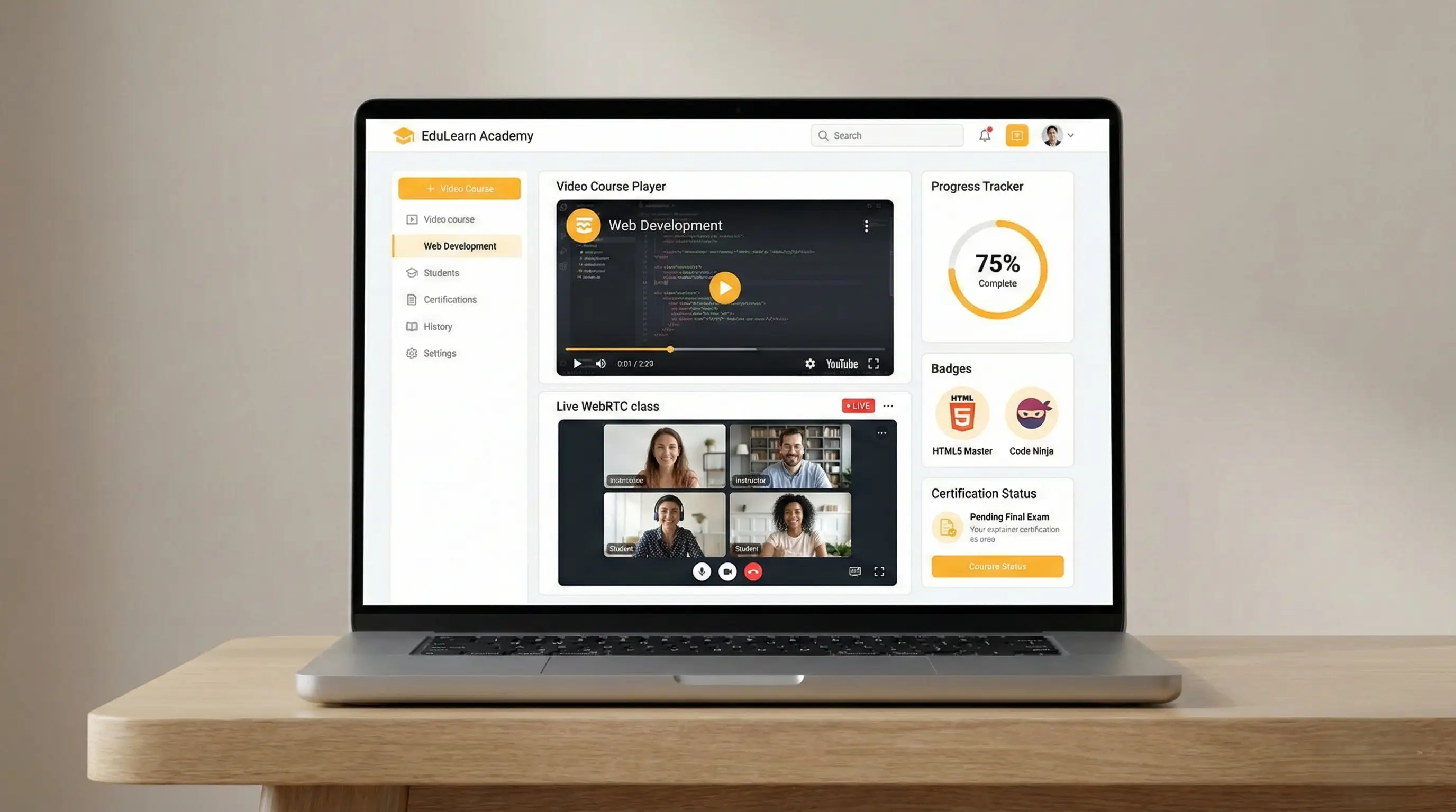 Learning Management System — EduLearn Academy